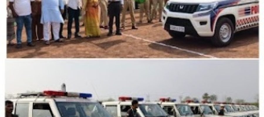 धमतरी पुलिस की आपातकालीन सेवा हुई हाईटेक: 12 नए डायल-112 ईआरवी वाहन रवाना…