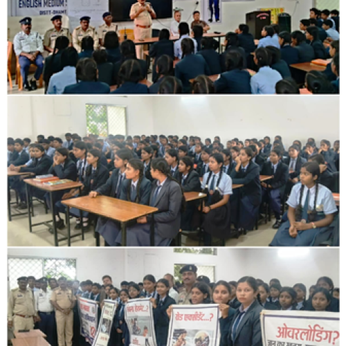 धमतरी पुलिस का जागरूकता अभियान: नगरी के पीएम श्री उत्कृष्ट अंग्रेजी माध्यम विद्यालय में विद्यार्थियों को दिया नशामुक्ति और यातायात सुरक्षा का संदेश…