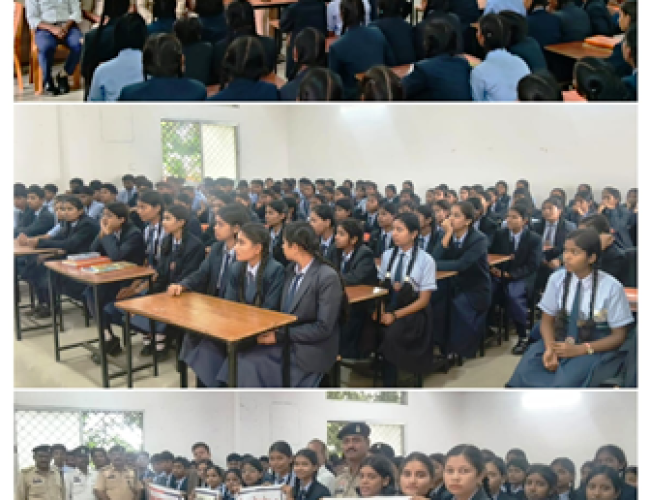 धमतरी पुलिस का जागरूकता अभियान: नगरी के पीएम श्री उत्कृष्ट अंग्रेजी माध्यम विद्यालय में विद्यार्थियों को दिया नशामुक्ति और यातायात सुरक्षा का संदेश…