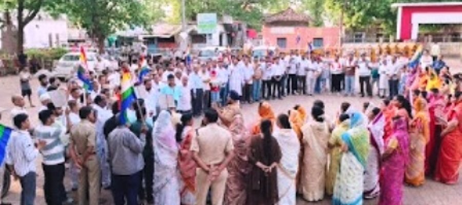 जैन साधु-साध्वियों पर हो रही घटनाओं के विरोध में सकल जैन समाज की मौन रैली…