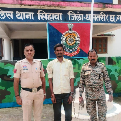 सार्वजनिक स्थान पर चाकू लहराने वाला आरोपी गिरफ्तार…