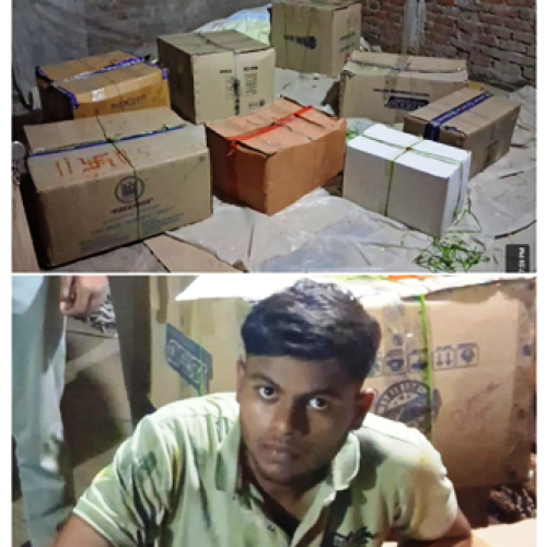 धमतरी में अवैध पटाखा कारोबार पर पुलिस की बड़ी कार्रवाई, 1.20 लाख रुपये के पटाखे जब्त…