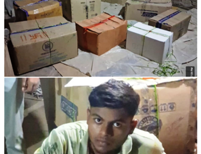 धमतरी में अवैध पटाखा कारोबार पर पुलिस की बड़ी कार्रवाई, 1.20 लाख रुपये के पटाखे जब्त…