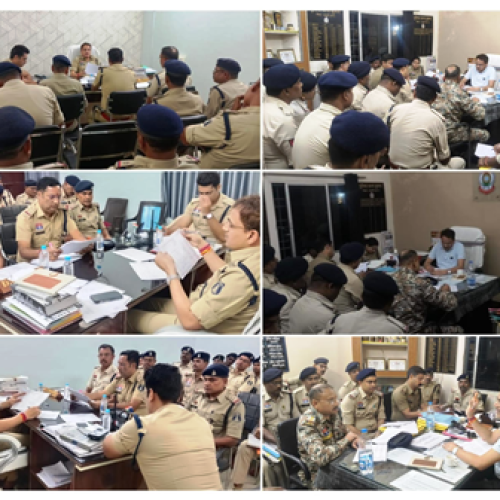 धमतरी पुलिस की अपराध समीक्षा बैठक आयोजित, लंबित मामलों के शीघ्र निराकरण पर जोर….