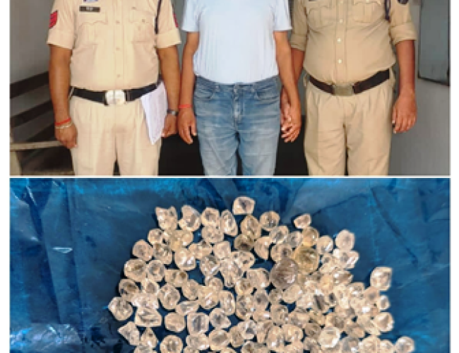 धमतरी पुलिस की बड़ी कार्रवाई: पायलीखंड खदान से चोरी किए गए 146 हीरे जैसे पत्थर बरामद, भाटापारा का 64 वर्षीय आरोपी गिरफ्तार…