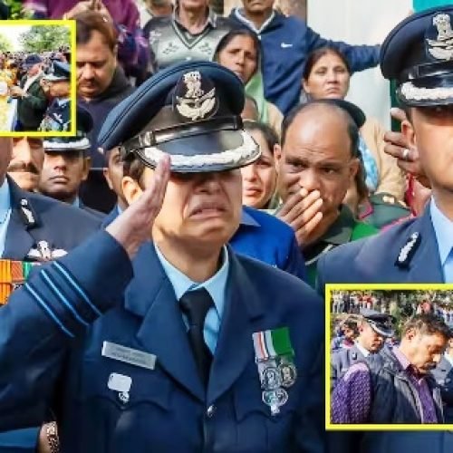 पहले आर्मी सैल्यूट फिर नम आंखों से विंग कमांडर पत्नी अफशां ने दी पति नमांश को आखिरी विदाई, पैतृक गांव में हुआ अंतिम संस्कार…