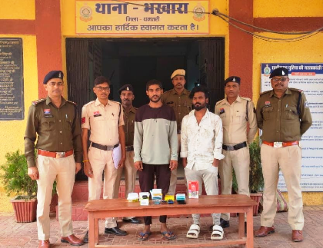 सिलीडीह मोबाइल दुकान में चोरी का भखारा पुलिस ने किया पर्दाफाश…