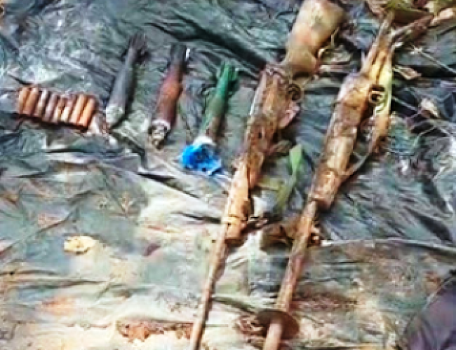बीजीएल, 8 एमएम रायफल और ग्रेनेड बरामद, मैनपुर थाना क्षेत्र में नक्सल हथियार डम्प मिला…