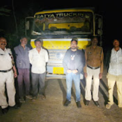 भारतमाला हाईवे पर अवैध रेत परिवहन पर कार्रवाई…