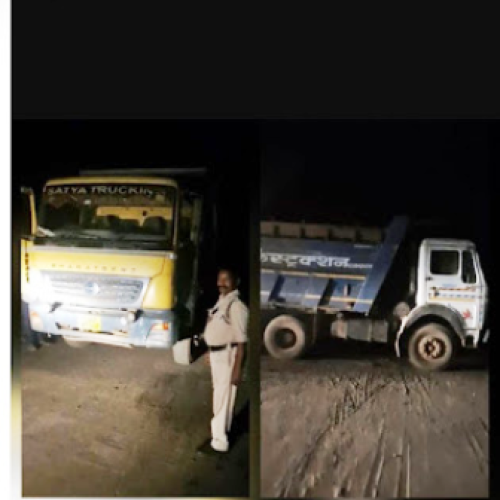 अवैध रेत परिवहन पर प्रशासन की कार्रवाई, 3 हाइवा जब्त…