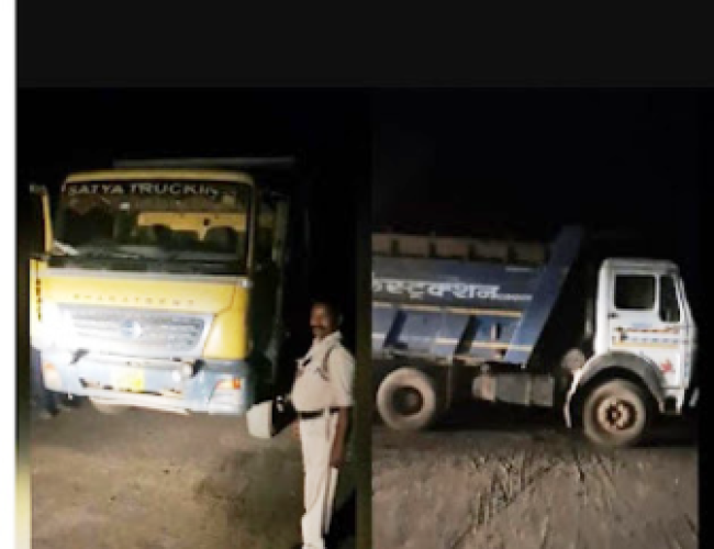 अवैध रेत परिवहन पर प्रशासन की कार्रवाई, 3 हाइवा जब्त…