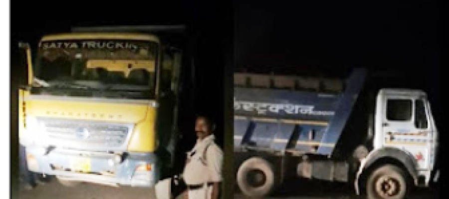 अवैध रेत परिवहन पर प्रशासन की कार्रवाई, 3 हाइवा जब्त…