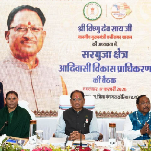 बैकुंठपुर में सरगुजा क्षेत्र आदिवासी विकास प्राधिकरण की बैठक, 50 करोड़ के बजट और 543 कार्यों को मंजूरी…