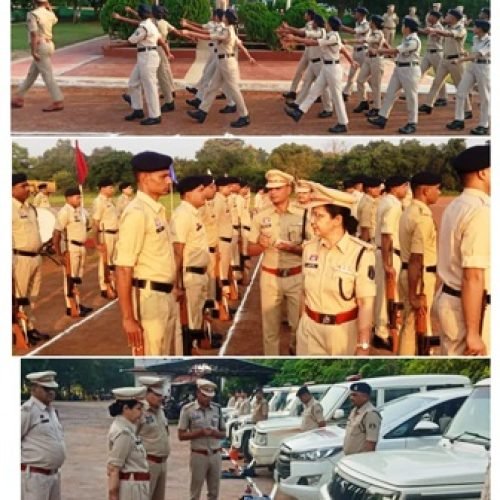 एसपी भावना पांडेय ने रक्षित केंद्र में ली जनरल परेड, जवानों के अनुशासन और टर्नआउट का किया निरीक्षण…