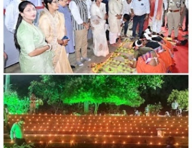 रूद्रेश्वर घाट पर जगमगाए हजारों दीप, सेवा संकल्प का दिया बना जनभागीदारी का प्रतीक…